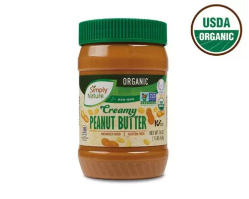 Aldi’s Simply Nature Organic Creamy Peanut Butter