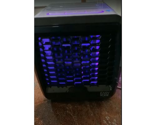 LED lights On of Aldi's Portable LED air Cooler