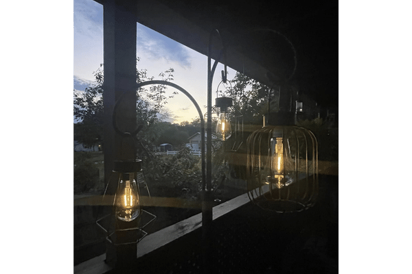 CASALUX Solar Geometric Lantern in my Balcony