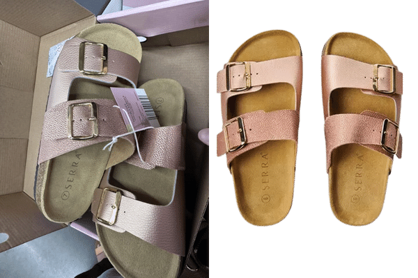 Trending Serra Ladies Footbed Sandals are back at ALDI’s